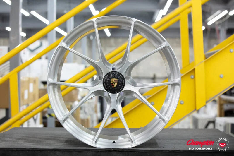 Vossen X Champion RS74 21X12 / ET50 / Brushed Gloss Clear Wheel / Centerlock / Rear fits Porsche 911 Turbo 991
