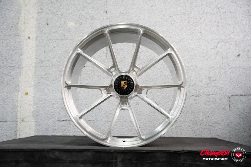 Vossen X Champion RS92 20X12 / ET47 / Brushed Gloss Clear Wheel / Centerlock - Rear fits Porsche 911 GT3 991.2