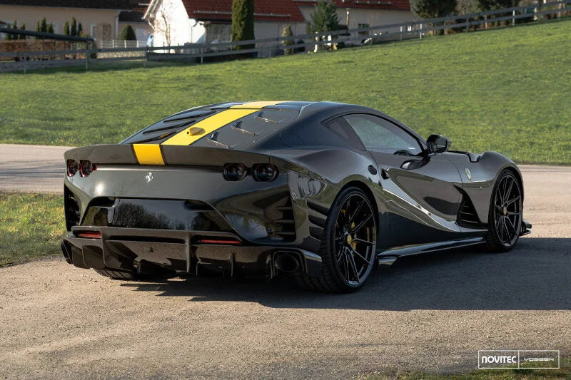 Vossen x Novitec NF10 21x10 ET:32 Gloss Black Ferrari 812 Superfast / GTS Front Wheel - Back View