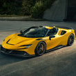 Load image into Gallery viewer, Vossen x Novitec NF10 21x12 ET:20 Gloss Black Ferrari SF90 Rear Wheel - Installation View