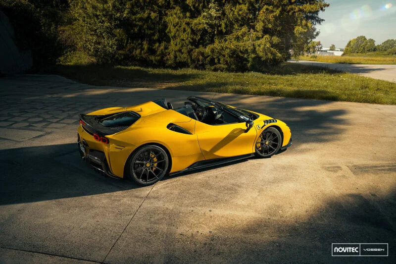 Vossen x Novitec NF10 21x9.5 ET:28 Gloss Black Ferrari SF90 Front Wheel - Side View