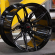 Load image into Gallery viewer, Vossen x Novitec NF11 21x9 ET:35 Gloss Black Ferrari 488 / F8 Front Wheel - Side View