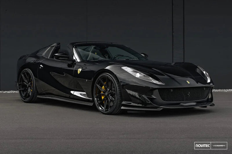 Vossen x Novitec NF11 22x12.5 ET:46 Gloss Black Ferrari 812 Superfast / GTS Rear Wheel - Back View