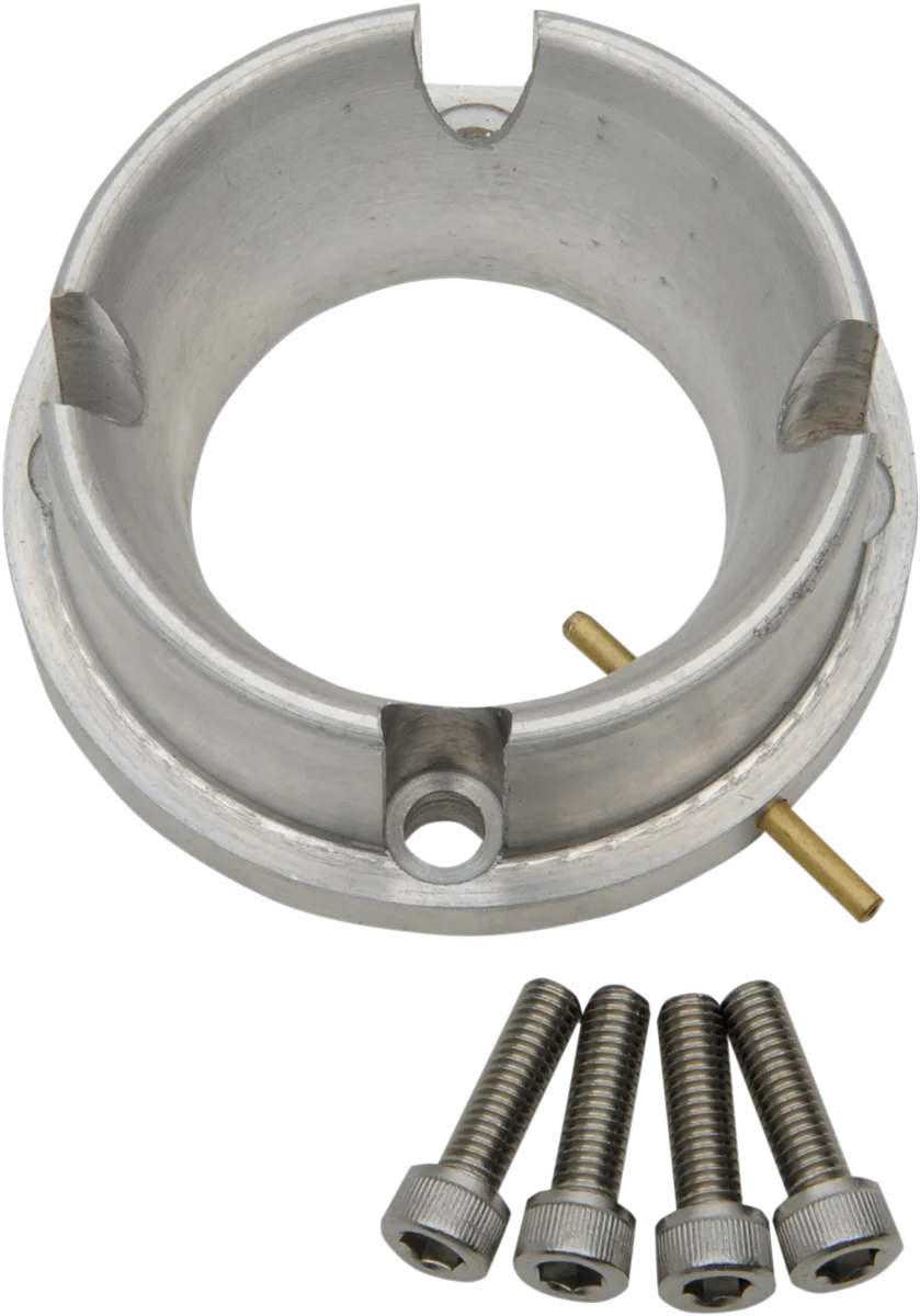 WSM Performance Parts Carburetor Adapter with Oil Injection - Silver - 38 mm 006-660-01 - Side View