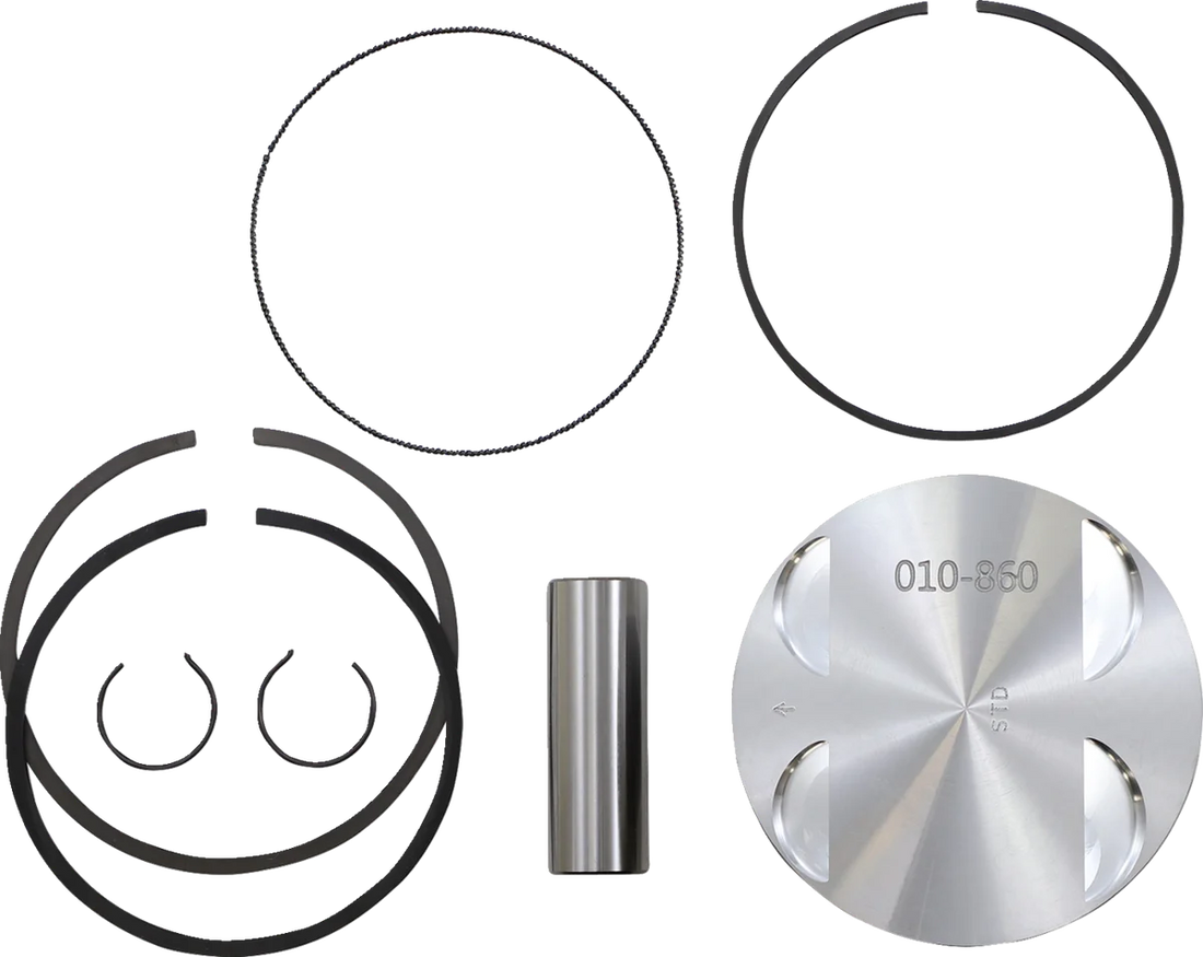 WSM Performance Parts Piston Kit - Standard - Platinum Series - Sea-Doo 010-860PK - Side View