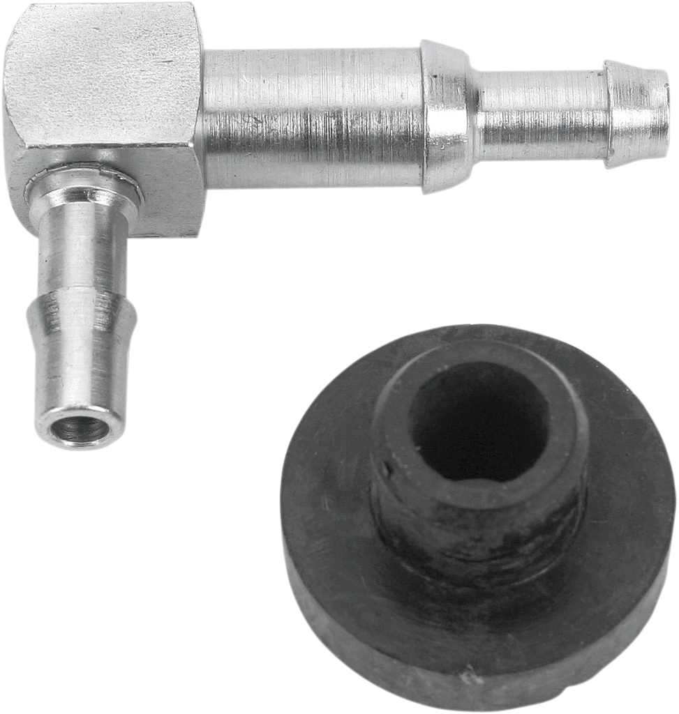 WSM Performance Parts Single Tank Fitting - 90° - 1/4" 07-276 - Main Product View