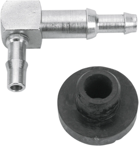 WSM Performance Parts Single Tank Fitting - 90° - 1/4" 07-276 - Main Product View
