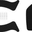 Load image into Gallery viewer, WSM Performance Parts Traction Mat - Black 012-218BLK - Back View