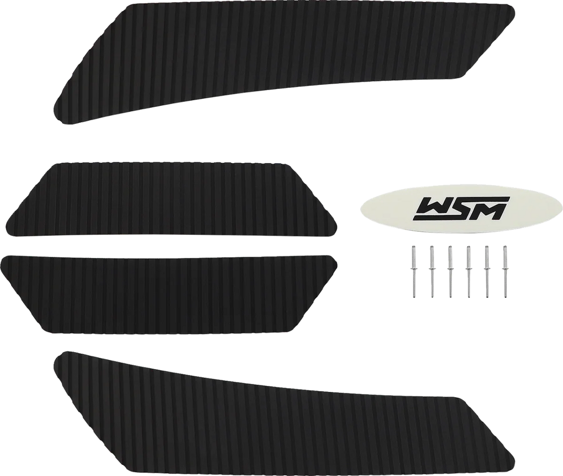 WSM Performance Parts Traction Mat - Black 012-219BLK - Side View