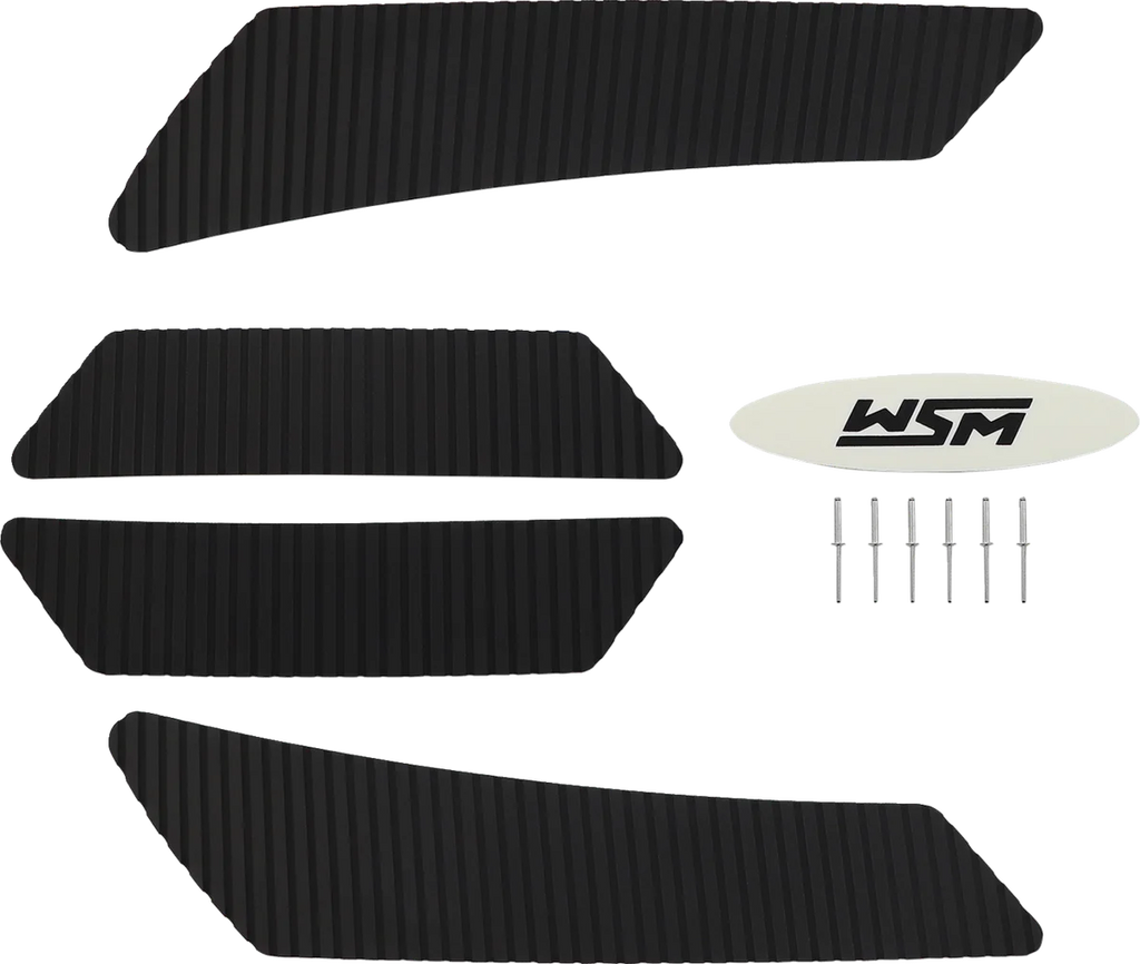 WSM Performance Parts Traction Mat - Black 012-219BLK - Side View