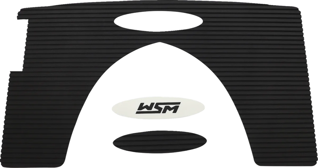 WSM Performance Parts Traction Mat - Black 012-309BLK - Side View