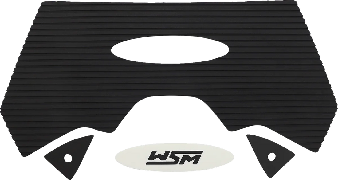 WSM Performance Parts Traction Mat - Black 012-323BLK - Back View