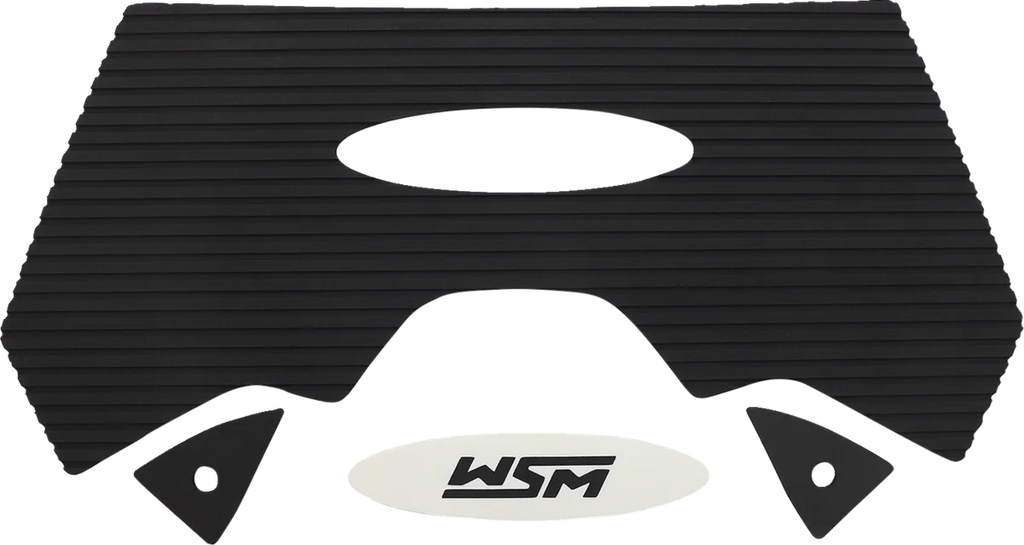 WSM Performance Parts Traction Mat - Black 012-323BLK - Back View