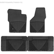 Load image into Gallery viewer, WT Rubber Mats - Front - Blk - Side View