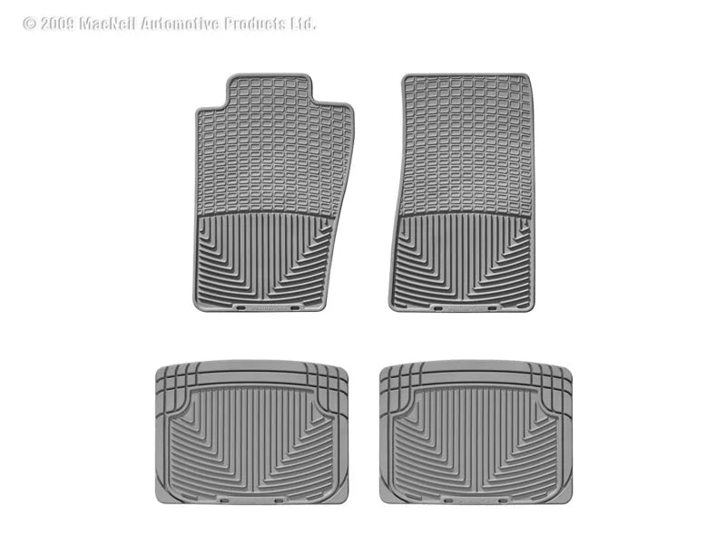 WT Rubber Mats - Front - Grey - Main Product View