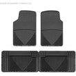 Load image into Gallery viewer, WT Rubber Mats - Rear - Blk - Side View