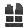 Load image into Gallery viewer, WT Rubber Mats - Rear - Blk - Side View