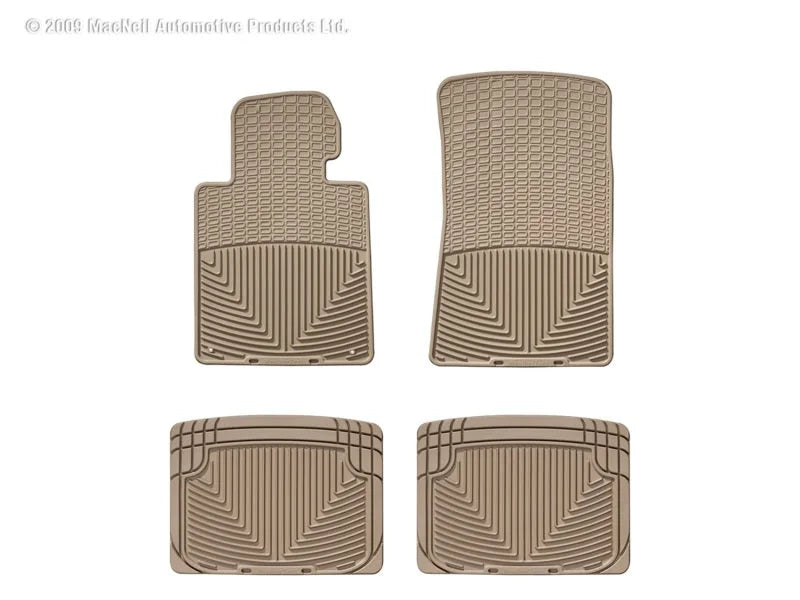 WT Rubber Mats - Rear - Tan - Main Product View