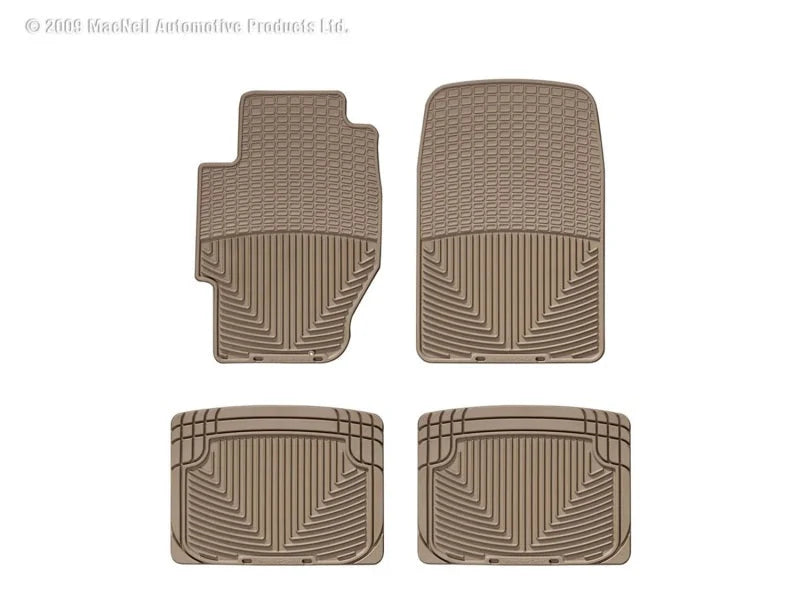 WT Rubber Mats - Rear - Tan - Main Product View