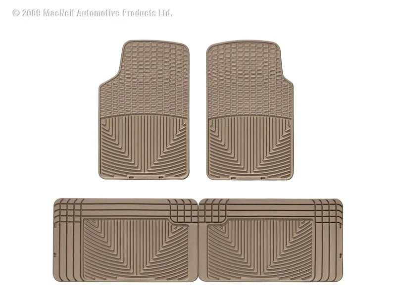 WT Rubber Mats - Rear - Tan - Main Product View
