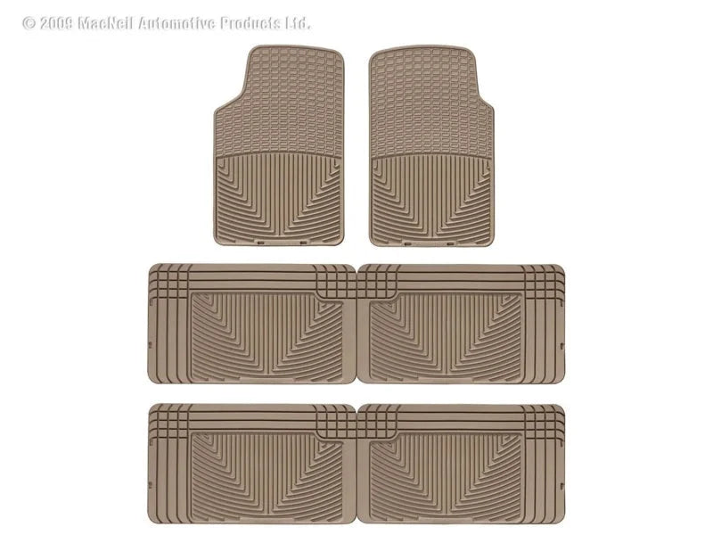 WT Rubber Mats - Rear - Tan - Side View
