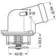 Load image into Gallery viewer, Wahler Thermostat 4275.87D fits 1994-1996 Mercedes-Benz C220 / 1998 Mercedes-Benz C230 / 1998-2004 Mercedes-Benz SLK230 - ...