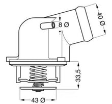 Load image into Gallery viewer, Wahler Thermostat 4275.87D fits 1994-1996 Mercedes-Benz C220 / 1998 Mercedes-Benz C230 / 1998-2004 Mercedes-Benz SLK230 - ...