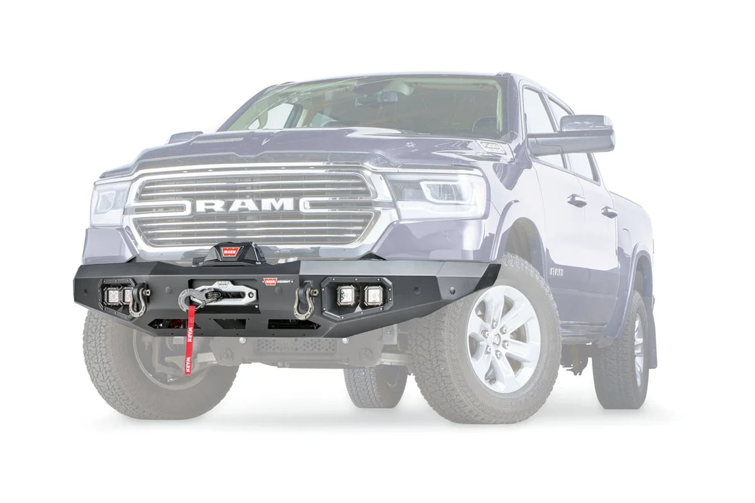 Warn ASCENT FRONT BUMPER 103638 fits Ram 1500 - Side View