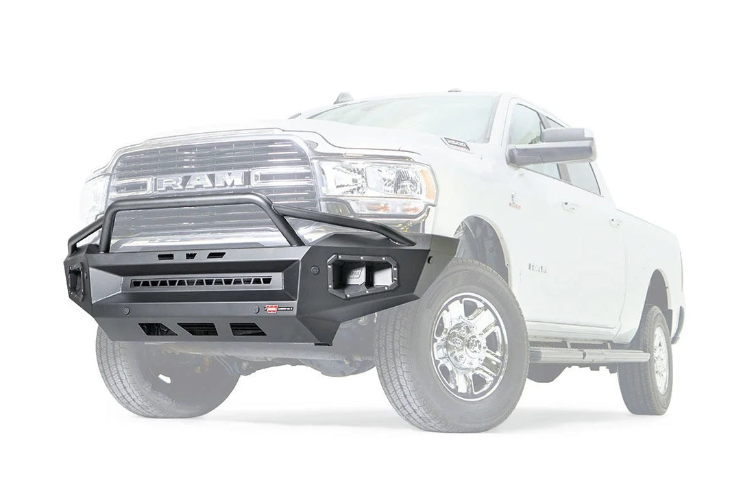 Warn ASCENT XP FRONT BUMPER 107284 fits 2019-2021 Ram 3500 - Back View