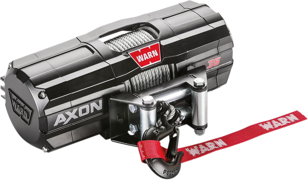 Warn AXON 35 Winch - Wire Rope 101135 - Side View