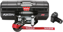 Load image into Gallery viewer, Warn AXON 35 Winch - Wire Rope 101135 - Back View