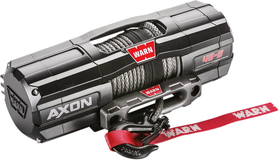 Warn AXON 45-S Winch - Synthetic Rope 101140 - Back View