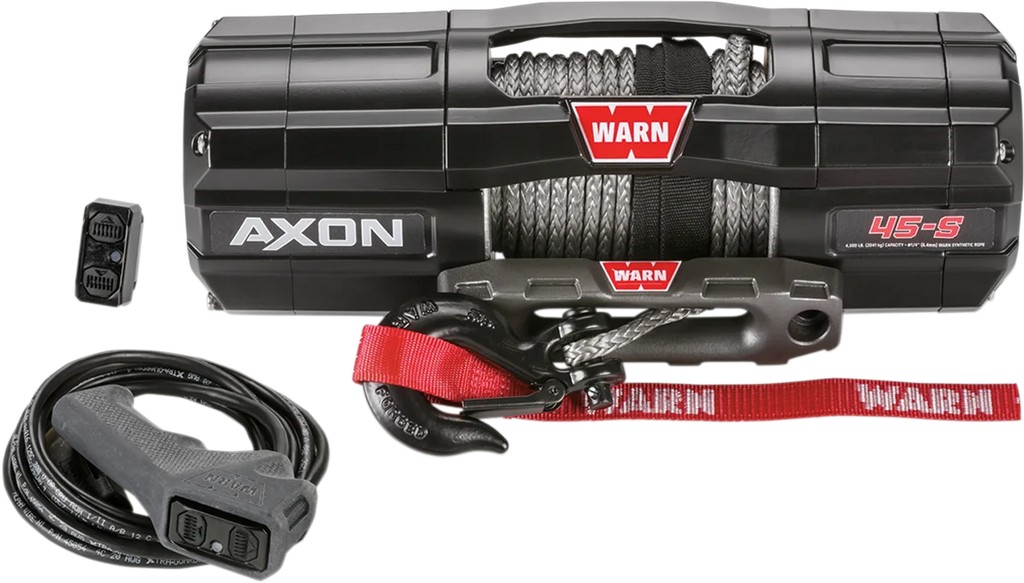 Warn AXON 45-S Winch - Synthetic Rope 101140 - Installation View