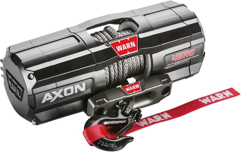 Warn AXON 45RC Winch - Synthetic Rope 101240 - Back View