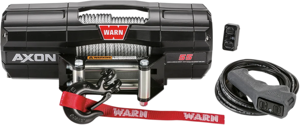 Warn AXON 55 Winch - Wire Rope 101155 - Side View