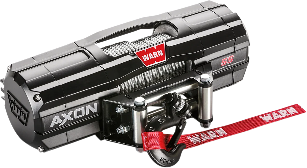 Warn AXON 55 Winch - Wire Rope 101155 - Back View