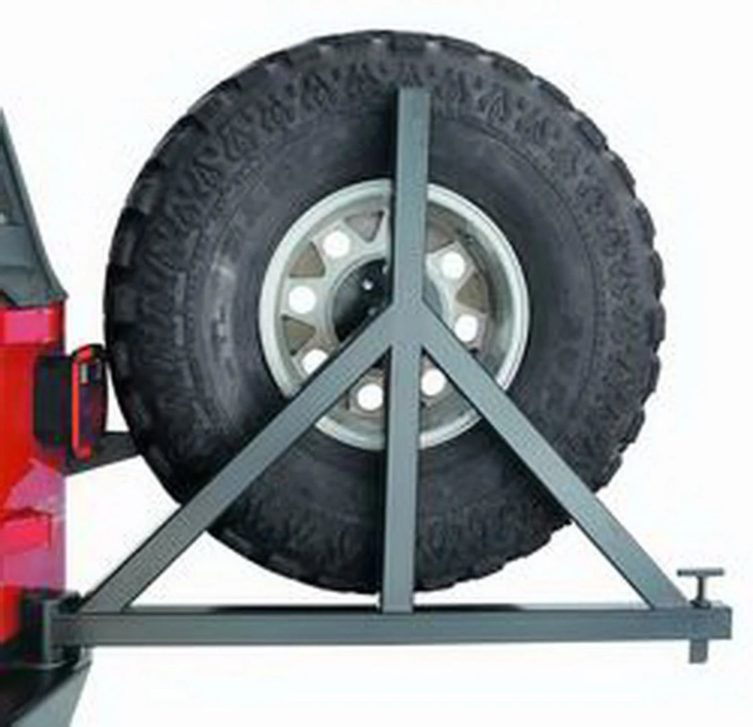 Warn TIRE CARRIER KIT 64337 fits 1997-2006 Jeep Tj / Jeep YJ - Side View