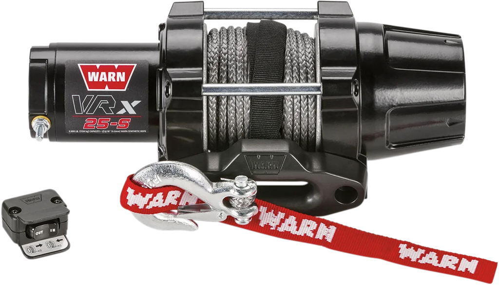 Warn VRX 25-S Winch - Handlebar Rocker Switch - Synthetic Rope 101020 - Side View