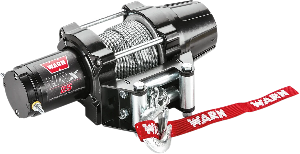 Warn VRX 25 Winch - Handlebar Rocker Switch - Wire Rope 101025 - Side View