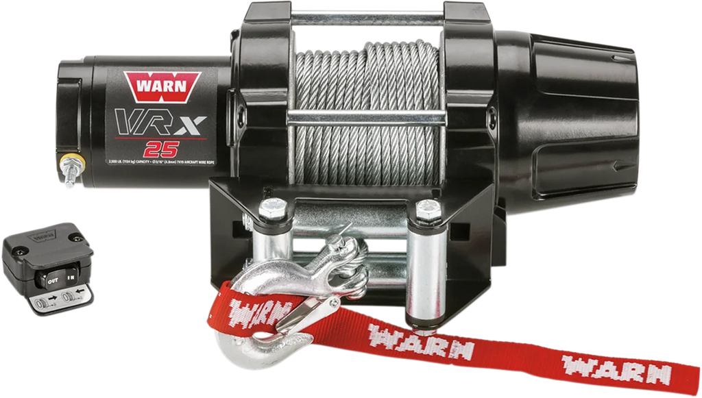 Warn VRX 25 Winch - Handlebar Rocker Switch - Wire Rope 101025 - Back View