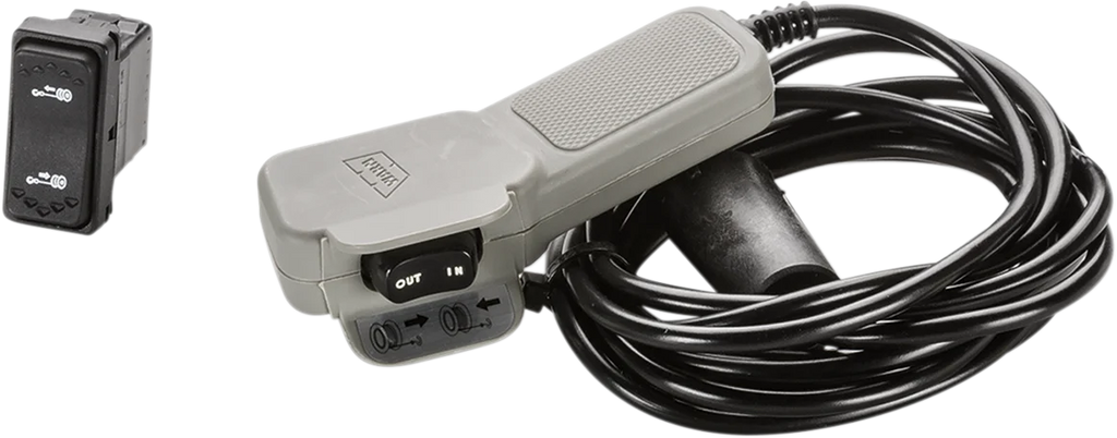 Warn VRX 45-S Winch - Dash-mounted Rocker Switch - Synthetic Rope 101040 - Side View