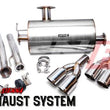 Load image into Gallery viewer, Weapon R 11-17 Toyota Sienna 3.5L Axle Back Exhaust w/Straight Cut Tips