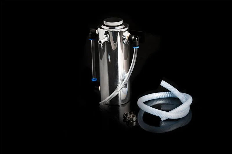 Weapon R 24 fl oz Polished Coolant Catch Can - Side View