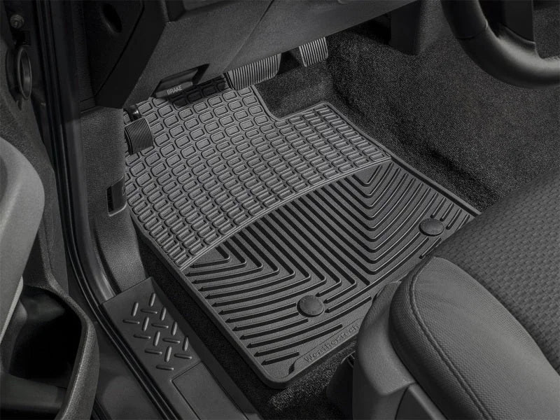 WeatherTech 00-05 Hyundai Accent Front Rubber Mats - Black - Side View