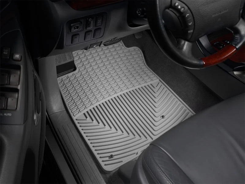 WeatherTech 00-05 Hyundai Accent Front Rubber Mats - Grey - Installation View