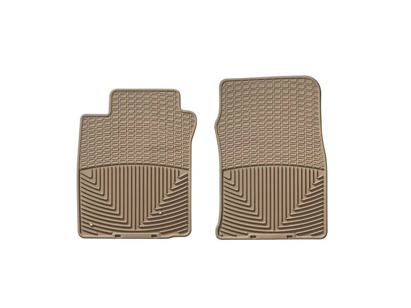 WeatherTech 00-05 Hyundai Accent Front Rubber Mats - Tan - Back View