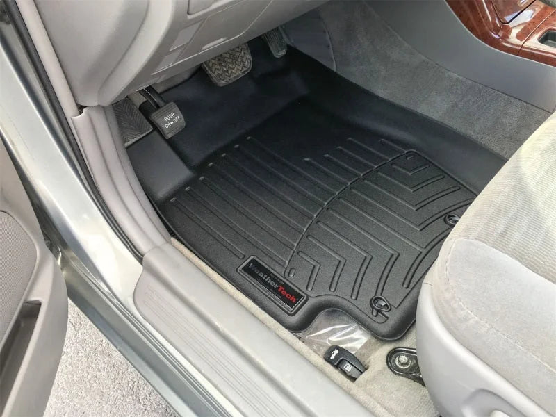 WeatherTech 02-06 Toyota Camry Sedan Front FloorLiner - Black - Installation View