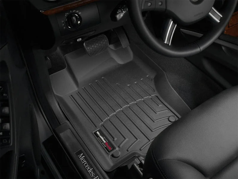 WeatherTech 03-05 Mercedes-Benz ML350 Front FloorLiner - Black - Installation View