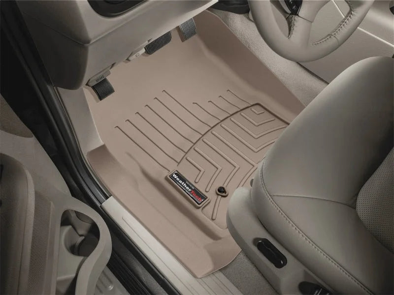 WeatherTech 03-06 Ford Expedition Front FloorLiner - Tan - Installation View