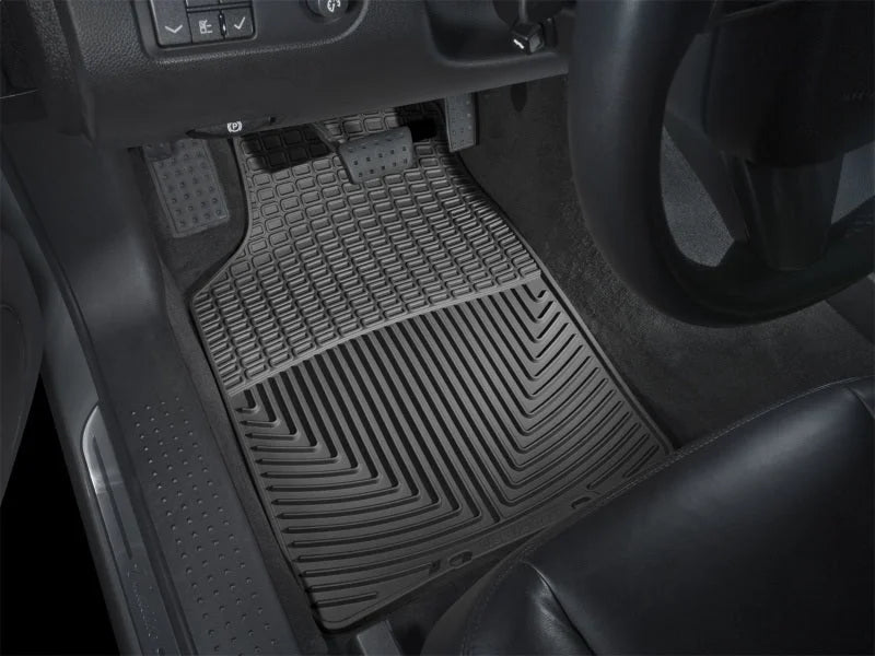 WeatherTech 03-10 Cadillac CTS Front Rubber Mats - Black - Installation View
